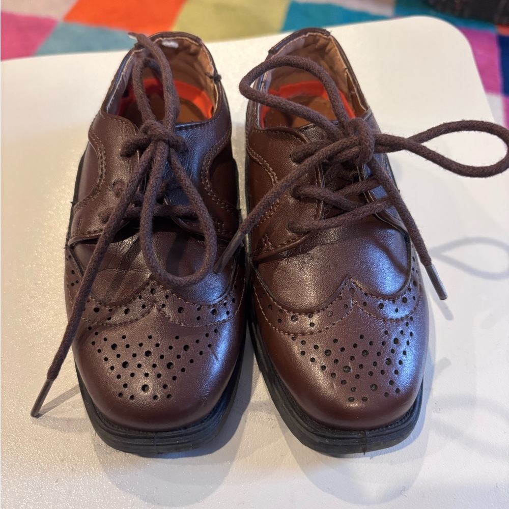 Josmo Brown Kids Dress Shoes
